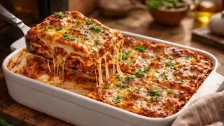 Lasaña de carne casera | Receta fácil y deliciosa 
