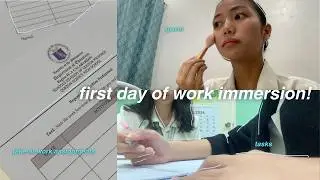 FIRST DAY OF WORK IMMERSION VLOG! Rocky Riego