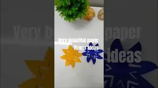 very beautiful paper  flowers craft #diy #art #view #handmade #youtube