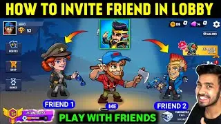 HOW TO PLAY WITH FRIENDS IN BATTLE STARS GAME || HOW TO INVITE FRIEND IN LOBBY BATTLE STARS ||