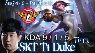 SKT T1 Duke FIORA Top vs TRUNDLE - Patch 6.13 KR Ranked | League of Legends