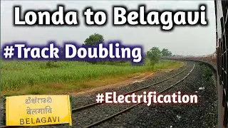 Londa To Belagavi Track Doubling  #electrification  Oct22 #doubling  @TravelByTrain4u #belgium #londa