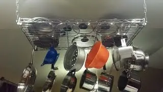 How to make a pot rack DIY