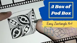 Zentangle Pattern Tutorial | Pod Box | Practice with me!