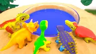 🔴Giant Indominus, Triceratops, Pteranodon &GODZILLA Empire: Who's Dinosaur KING? Jurassic Adventures