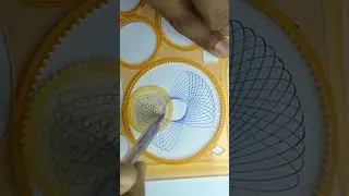 ASMR MAGIC RULER SPIROGRAPH ART   #spirograph #magicruler #drawing #asmrspirograph #asmr #shorts