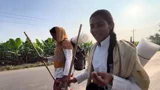 मां नर्मदा परिक्रमा में आई एक महाराष्ट्र की एक 11th कक्ष कि लडकी और एक कथा वाचक भी #narmadaparikrama