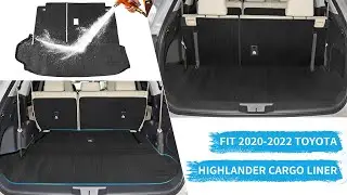 2020-2022 Toyota Highlander Cargo Liner With Seat Back Liner Integrated Liner