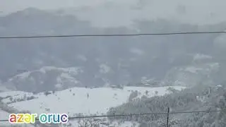 Gədəbəyə yağan qar