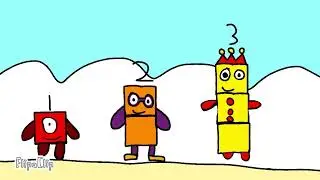 Adding and compered to big numbers | numberblocks my drawing