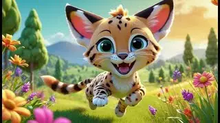 Serval Leaps Go Bound Bound Bound | English Nursery Rhyme | Kids Songs | Baby Music