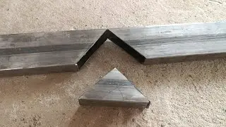 A simple technique for bending a rectangular tube at a 90 degree angle is less known