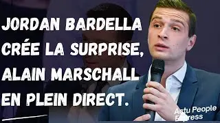 Coup de th&eacute;&acirc;tre en direct : Jordan Bardella cr&eacute;e la surprise,Alain Marschall en plein direct.