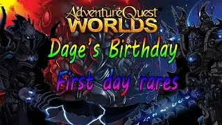 AQW - DAGE'S BIRTHDAY FIRST DAY RARES + HOW TO GET LEGION TITAN AND LEGION DOOMKNIGHT