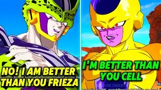 When Cell and Frieza talk about their ego