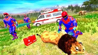 Ambulance Driving Simulator-Super hero Animal Rescue-Android gameplay