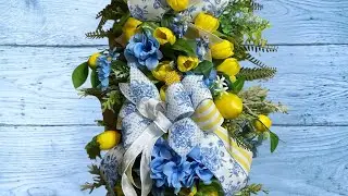 From Pool Noodle to Pretty! 🍋 DIY Lemon Swag Wreath in Under 3 minutes!