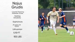 Nojus Grudis #11 Harding University Fall 2025 Highlights 