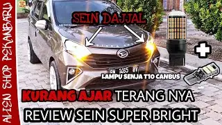 Review lampu sein super bright DAJJAL dan senja T10 Canbus Sigra / Calya