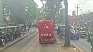 Awelego y Spidy...metrobus doble piso, de LaVilla a Hidalgo. 15 minutos de alegria.