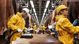 Inside the Bull Horn Leather Factory (Full Process) | How Million-Dollar Goods Are Made