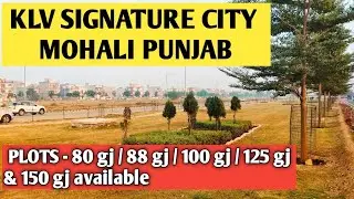 KLV SIGNATURE CITY PLOTS 102 A || 80 GJ / 88 GJ / 100 GJ. & 150 GJ AVAILABLE ||  MOHALI PUNJAB 