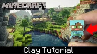 How to make a Mini Alex Diamond Armor Sculpture from Minecraft with Polymer Clay #minecraft #clayart