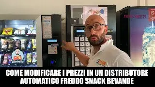 Come modificare i prezzi in un distributore automatico freddo snack bevande