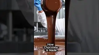 How Chocolate Is Made Inside the Factory | From Bean to Bar #chocolate #chocolatefactory #howitsmade