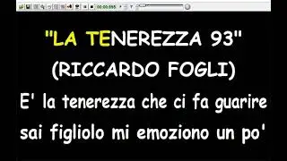 Riccardo Fogli - La tenerezza 93  (Karaoke)