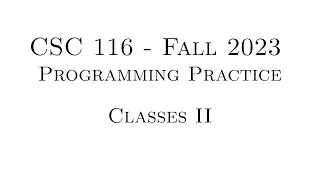C++ Programming Practice (Fall 2023) - 6.02 - Classes II