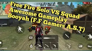 Free Fire Solo VS Squad Awesome Gameplay (F.F Gamers A.S.T)