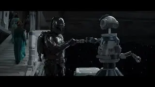 Mando leaves his arsenal before bus flight - The Book of Boba Fett (2021)