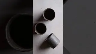 Handmade ceramic mugs #pottery #ceramics #ceramicstudio #handmade #tableware #dinnerware #wabisabi