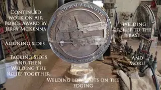 Mar. 22, 2024 - Cont. work on the Civil Reserve Air Fleet Award by Jerry McKenna, welding halves....