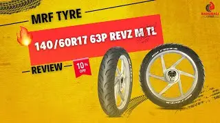 MRF REVZ M 140/60R17 63P  TubelessTyre Review I Bahubali Tyres