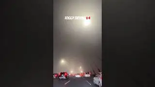 Foggy evening drive through Canada's majestic bridges 🌫️🚗.#FoggyDay#FoggyEvening- #CanadaDrive.