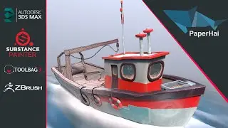 Creating Game Ready Stylized Boat Model - 3ds Max