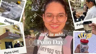 First duty of mbbs college-Polio Day #mbbs#vlog#minivlog #trending #youtube #dailyvlog#college#life