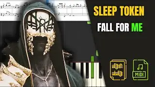 Sleep Token - Fall For Me - [Piano Tutorial] (Synthesia) (Download MIDI + PDF Scores)