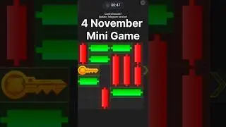 4 November Mini Game Solved #hamsterkombat #shorts #short #minigames