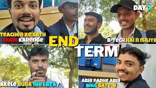First Day of End Term Exams 😵&zwj;💫 | Nervous But Still Laughing | College Life🎓