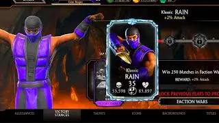 MK Mobile Klassic Rain Feats of Strength Review. Fusion X Klassic Rain FULLY Maxed!