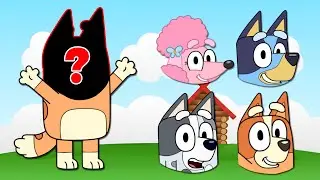 Bluey And Friends Learn Colors Match Shapes & Play Dress Up