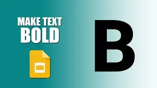 How to make text bold in google slides presentation