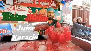 Water Melon Juice- Tarbooz ka sharbat- Karachi - Pakistan🥵😋