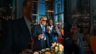 Donald Trump & Kendrick Lamar Party Together. #donaldtrump #kendricklamar #fun
