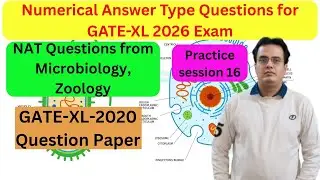 Practice Session-16: Target GATE-2026 Exam: NAT Type Questions from PYQ GATE-XL 2020 Year