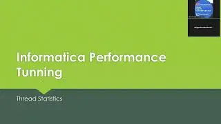 Informatica Performance Tunning Thread Statistics