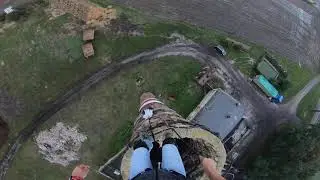 UNCUT - low 27 meters BASE jump from chimnay